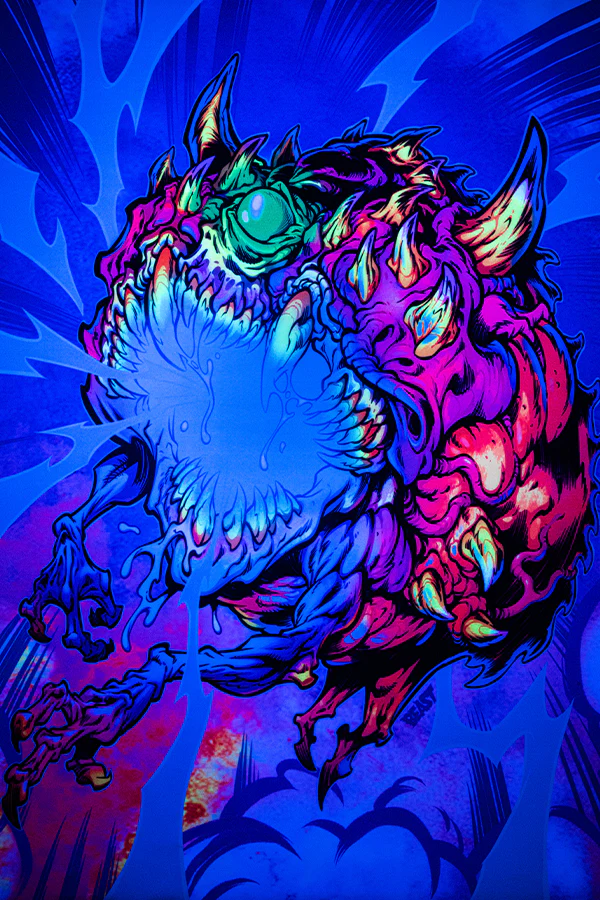 DOOM Eternal Cacodemon Wall Scroll by Beast Wreck - Image 8