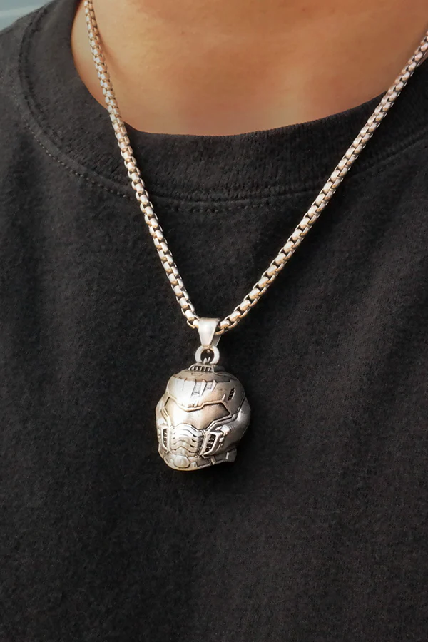 DOOM: The Dark Ages Slayer Helmet Pendant Necklace - Image 4