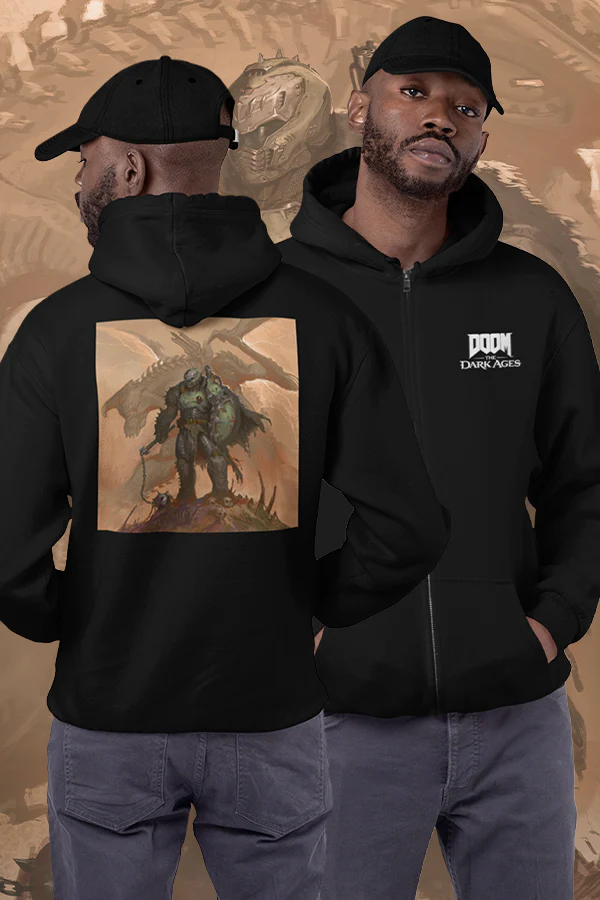 DOOM: The Dark Ages Zip Up Hoodie - Image 7
