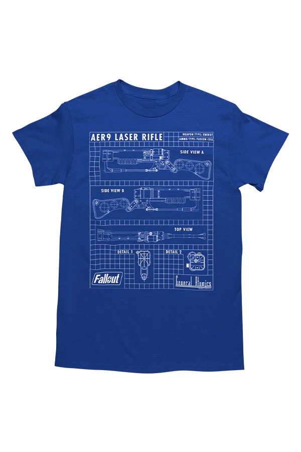 Fallout Laser Rifle Schematics Tee - Image 4