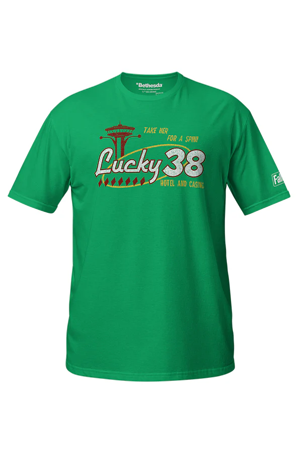 Fallout New Vegas Lucky 38 Casino Tee - Image 4