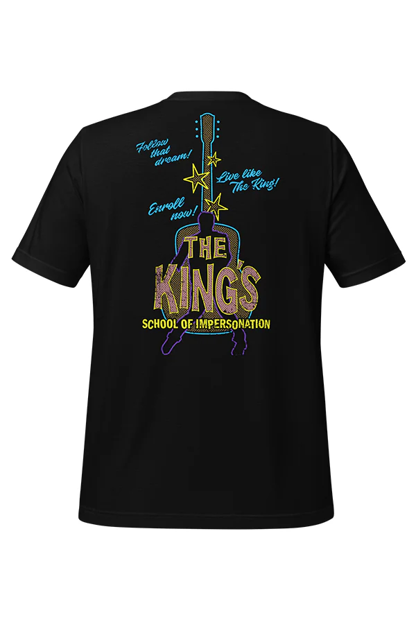 Fallout New Vegas The Kings School of Impersonation Tee - Image 3