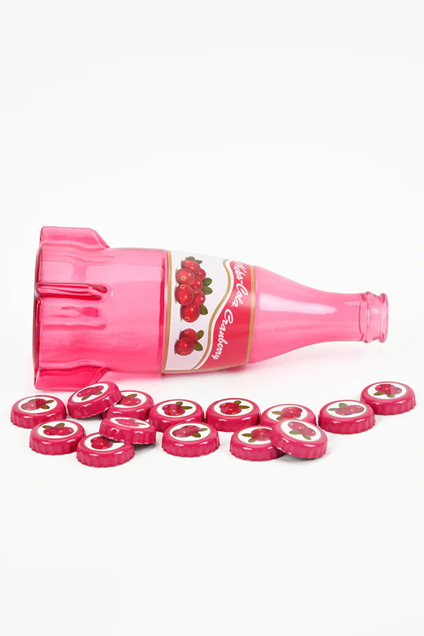 Fallout Nuka-Cola Cranberry Glass Bottle & Caps - Image 3