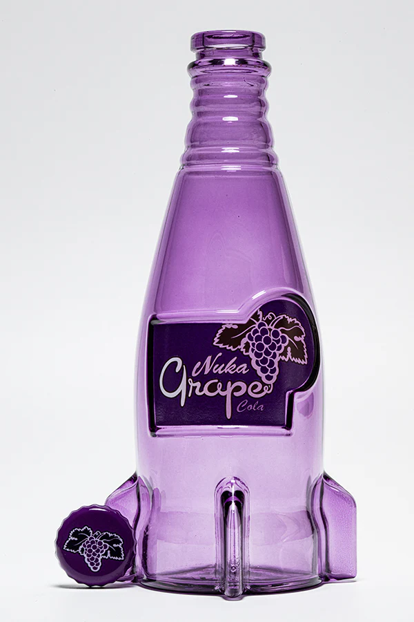 Fallout Nuka Grape Glass Bottle & Caps - Image 3