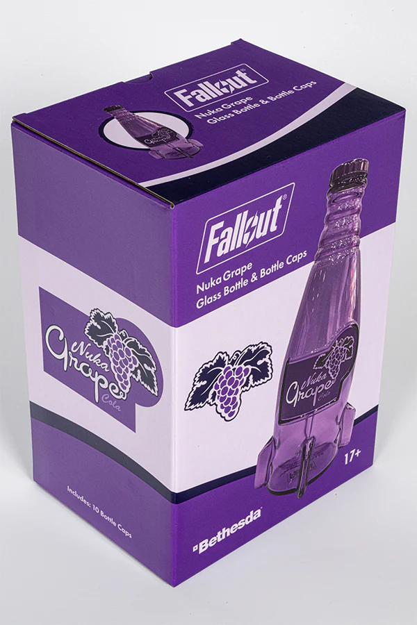 Fallout Nuka Grape Glass Bottle & Caps - Image 9