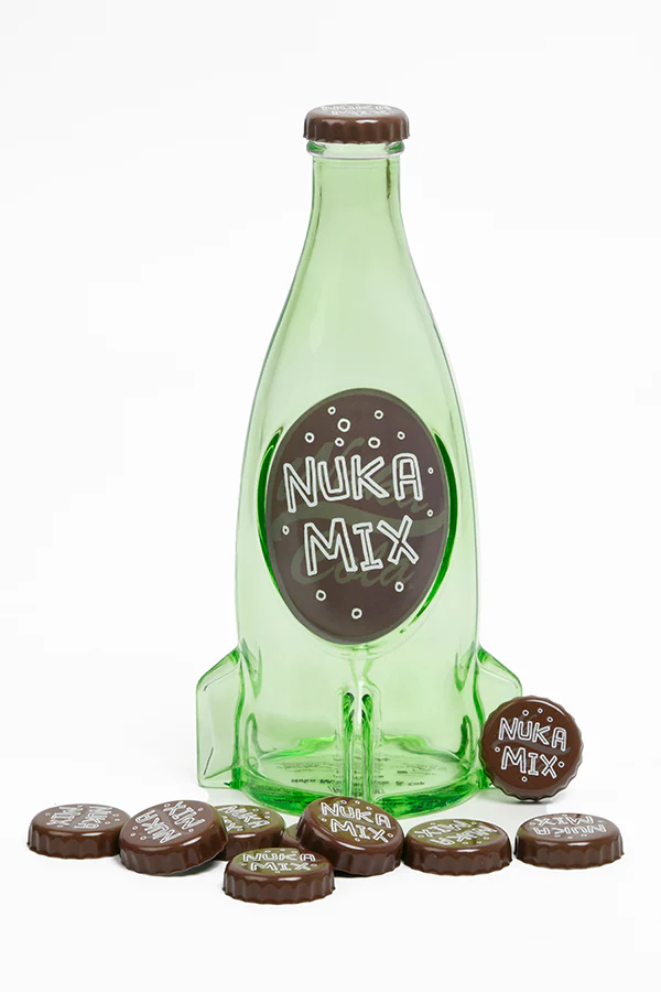 Fallout Nuka Mix Glass Bottle & Caps - Image 5