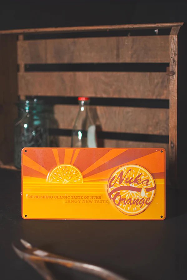 Fallout Nuka Orange Tin Sign - Image 3