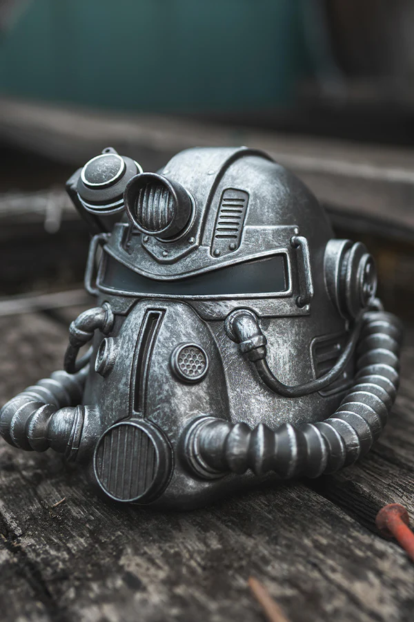 Fallout T-51 Power Armor Helmet Mini Desktop Statue - Image 3