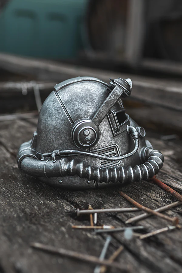 Fallout T-51 Power Armor Helmet Mini Desktop Statue - Image 6