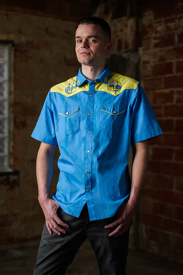 Fallout Vault-Tec Cowboy Button-Up Shirt - Image 3